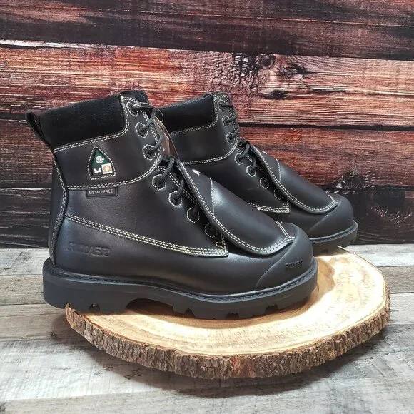 Royer 9.5 Work Boots Met Guard FR Composite Toe 8501 Black $208 - Picture 7 of 16